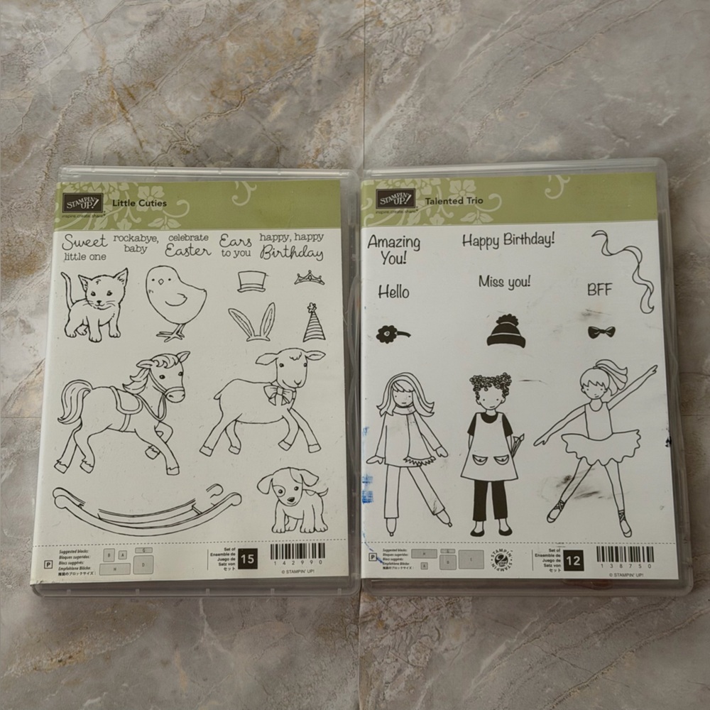 Stampin' Up! Little Cuties and Talented Trio Stamps Sets